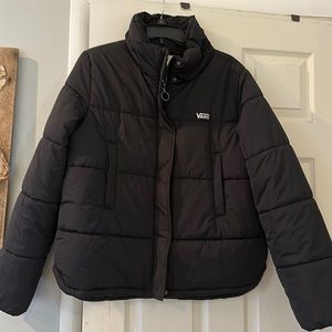 Vans black winter jacket size large.